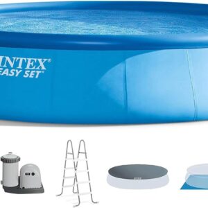 Intex 18' x 48" Inflatable Above Ground Swimming Pool with Ladder, Pump