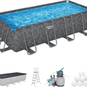 Bestway APX 365 18' x 9' x 52" Rectangular Above Ground Swimming Pool