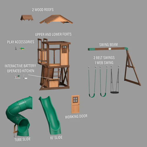 Backyard Discovery Tacoma Falls Swing Set - Image 8