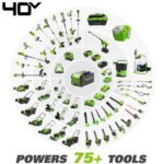 Greenworks Self-Propelled 21-inch Brushless Lawn Mower 40V with 5Ah Battery and Charger - Image 7