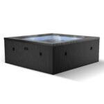 Wave Garda | 4-Person Eco Foam Hot Tub | Integrated Heater | Charcoal Black