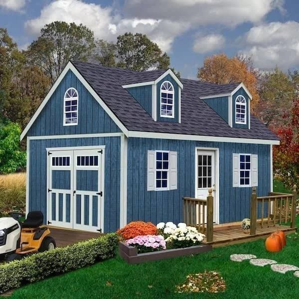 img-1614.jpg Hampton 12 ft. W x 16 ft. D Wood Storage Shed Kit with Floor (192 Sq. ft.) Installtion Included - Image 1