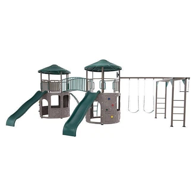 img-2262.jpg Lifetime 90966 Double Adventure Tower with Monkey Bars - Image 1